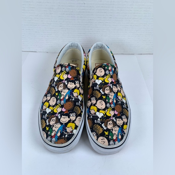 Vans Peanuts The Gang Slip On Shoes Snoopy Charlie Brown Men 7 Women 8.5 (S609) - Picture 1 of 12